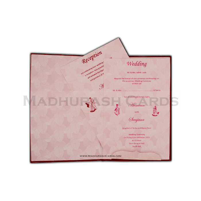 Hard Bound Wedding Cards - HBC-14079 - 4