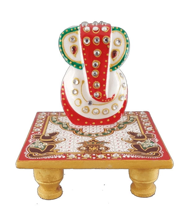 Traditional & Marble Gifts - MG-Ganpati chowki mouse - 3