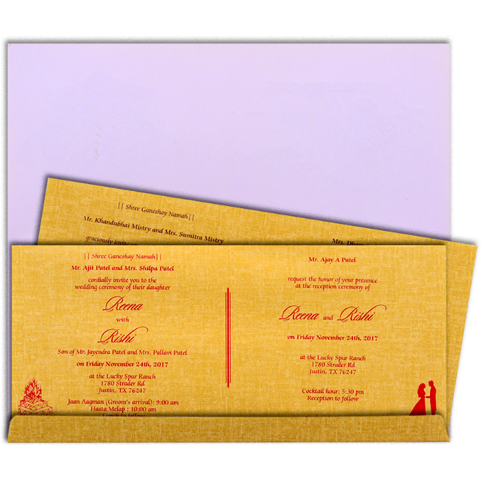 Hindu Wedding Cards - HWC-17290 - 5