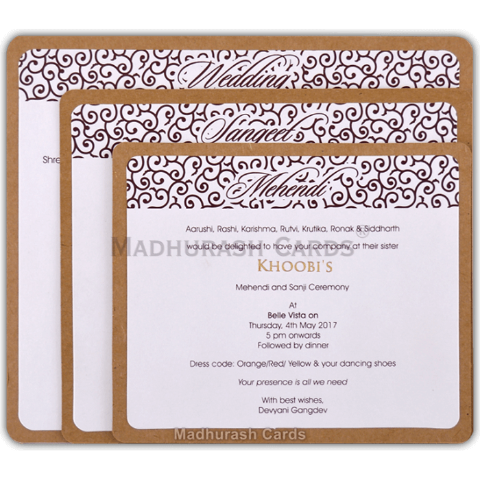test Custom Wedding Cards - CZC-8857