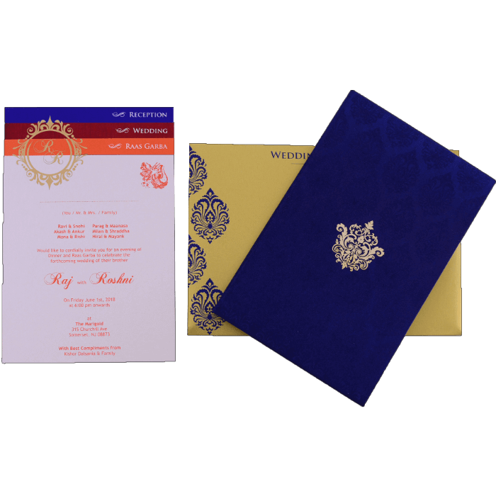 Custom Wedding Cards - CZC-9097 - 4