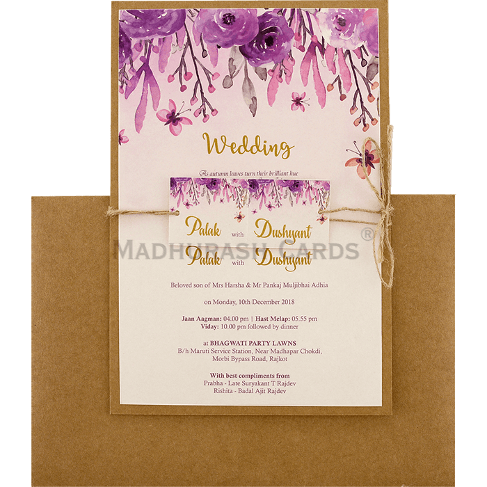 Kraft Wedding Invitations - KWC-9475 - 3