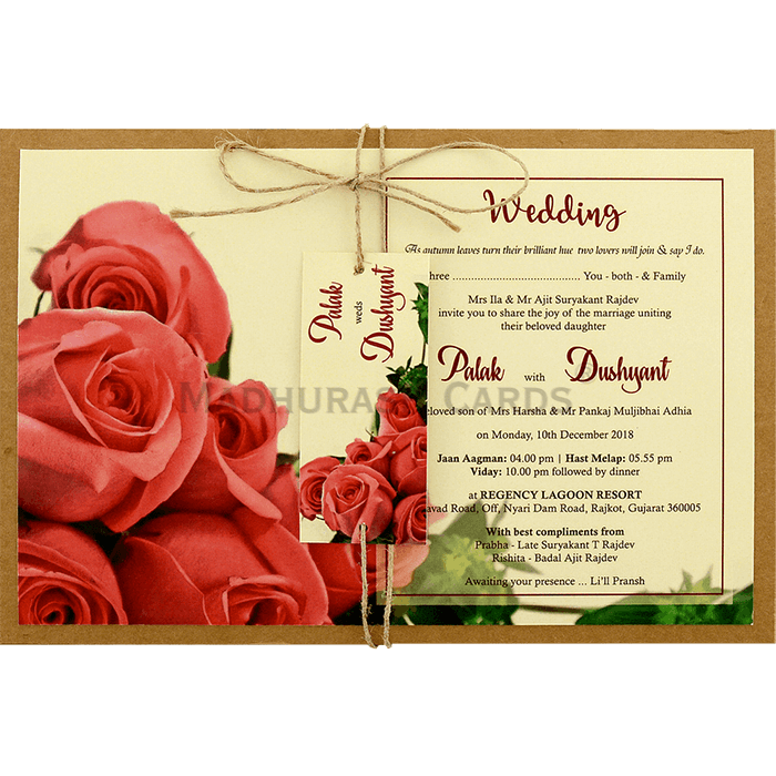 Kraft Wedding Invitations - KWC-8945 - 2