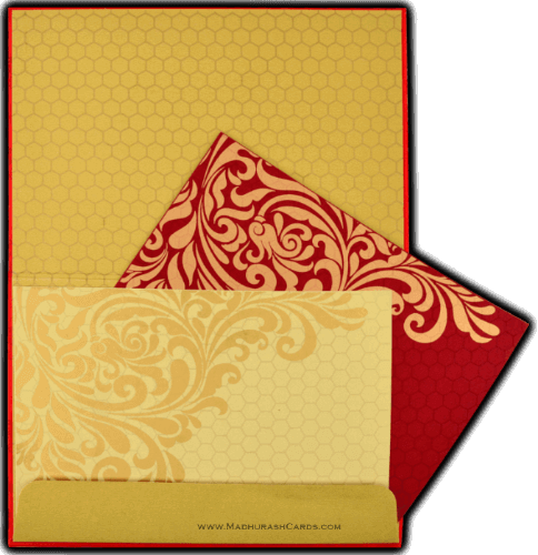 Fabric Wedding Cards - FWI-8833RG - 4