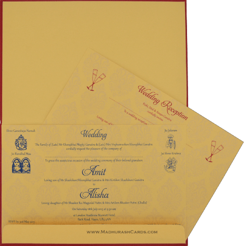 Custom Wedding Cards - CZC-9107RGS - 4
