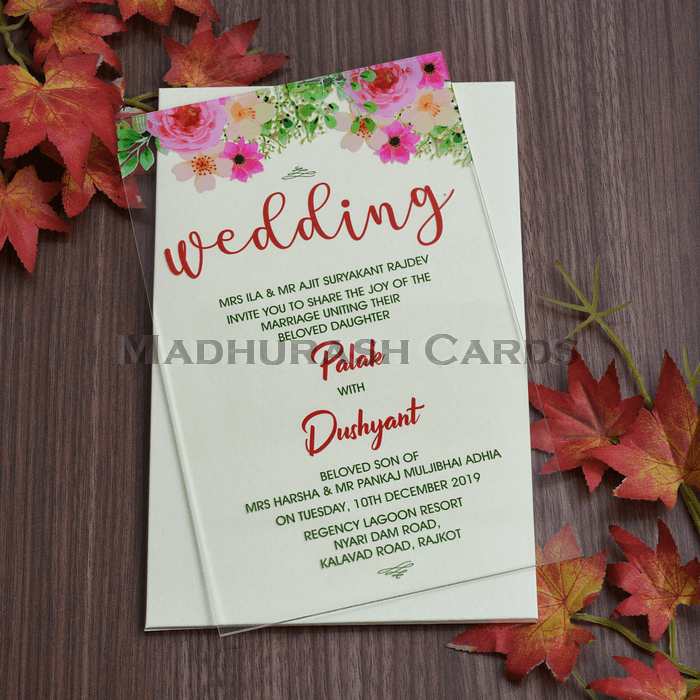 Acrylic Wedding Invites AWI-8864 