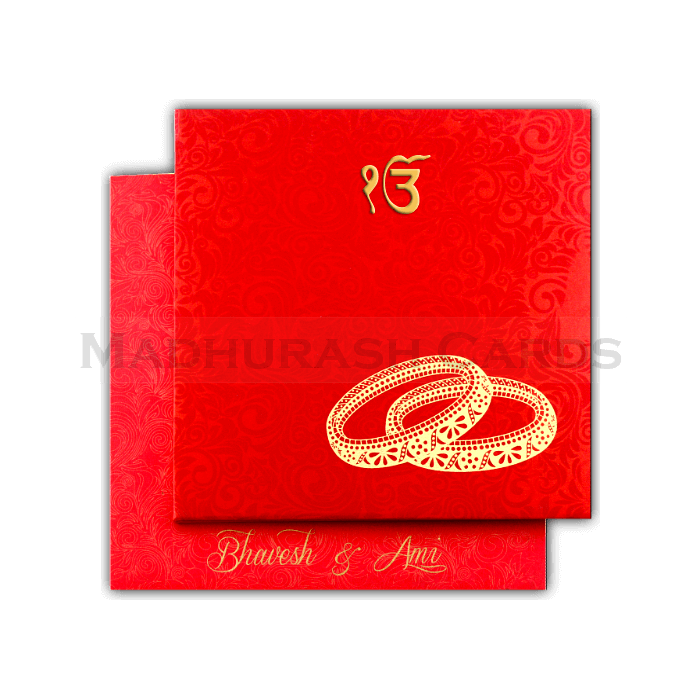 Hard Bound Wedding Cards - HBC-7003S - 3