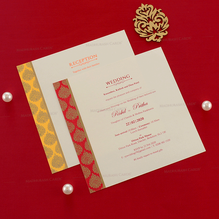 Hindu Wedding Cards - HWC-19150 - 5
