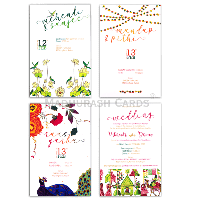 Custom Wedding Cards - CZC-9495 - 4