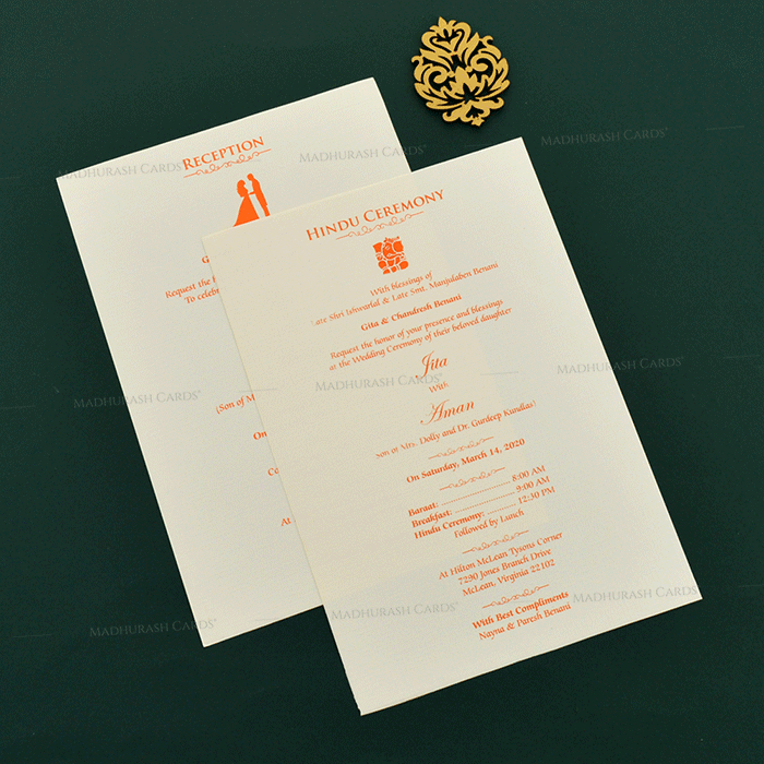 Designer Wedding Cards - DWC-19143 - 5