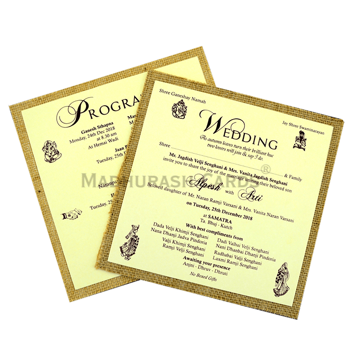 Custom Wedding Cards - CZC-9406 - 5