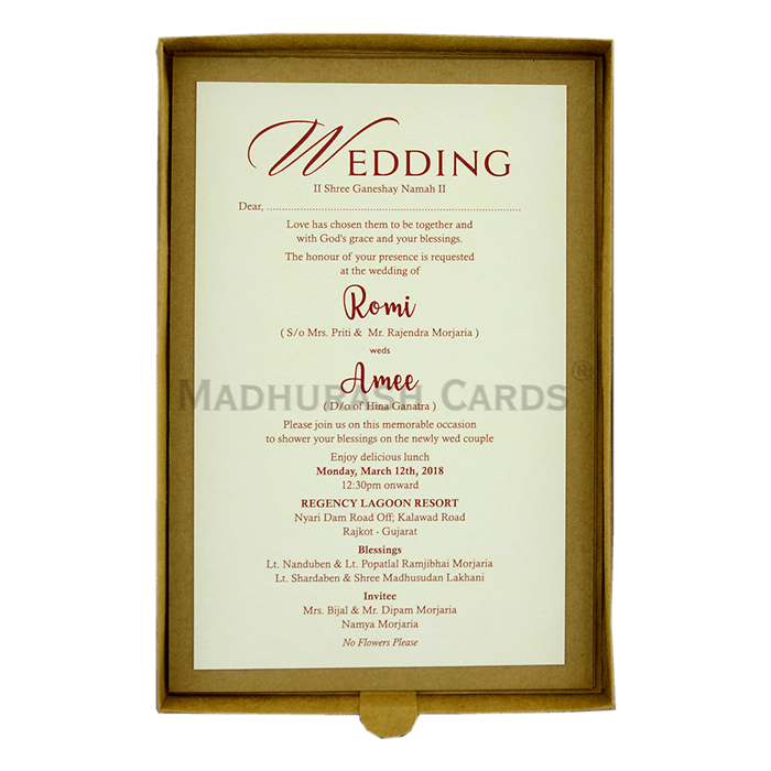 Custom Wedding Cards - CZC-9426 - 5