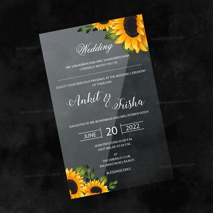 Acrylic Wedding Invites AWI-9143 