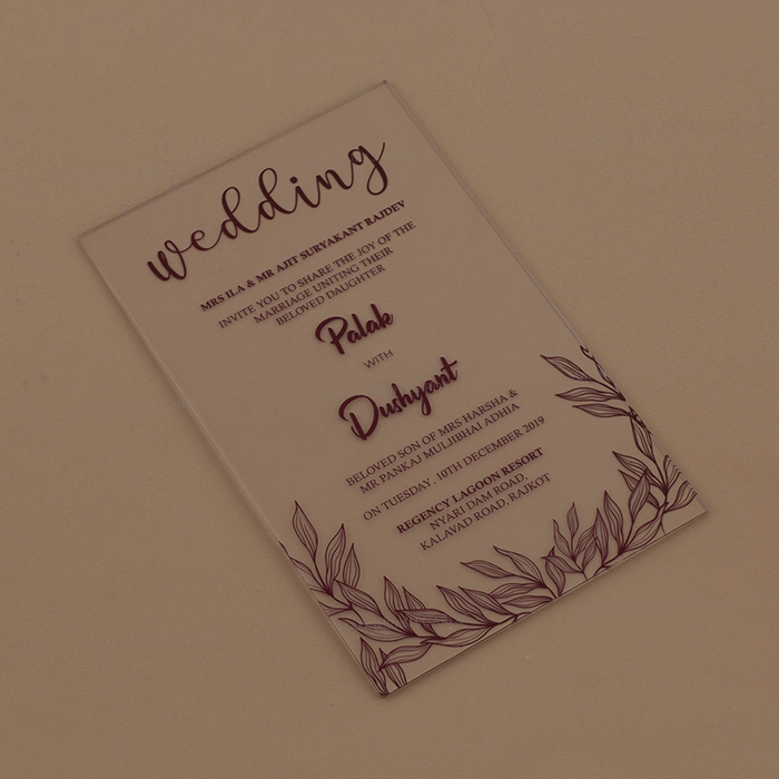 Acrylic Wedding Invites - AWI-8916MR - 5