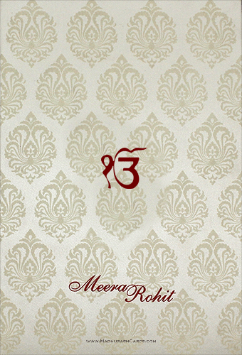 Sikh Wedding Cards - SWC-9109CGS - 2