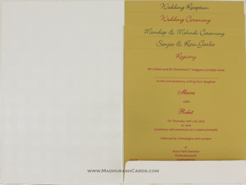 Sikh Wedding Cards - SWC-9109CGS - 4