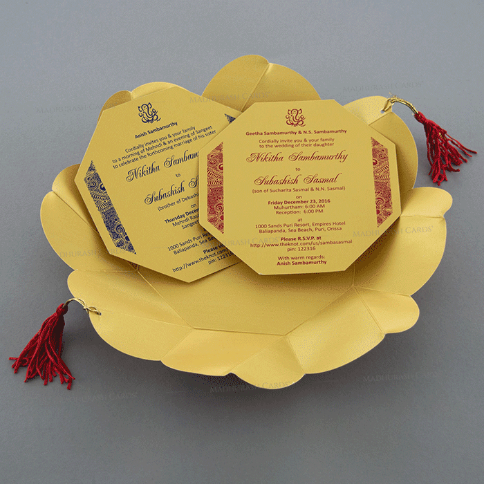 Sikh Wedding Cards - SWC-7321RG - 4