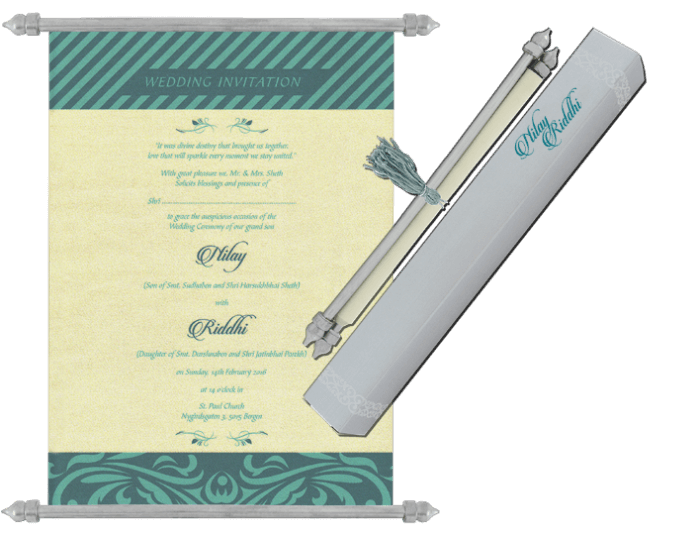 Scroll Wedding Invitations - SC-6071 - 2