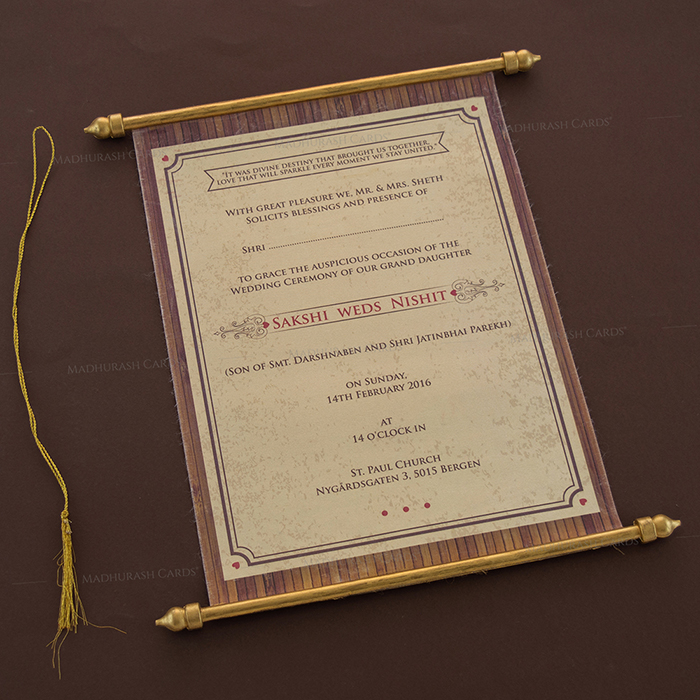 Royal Scroll Invitations - SC-6036 - 4