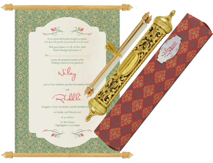 test Royal Scroll Invitations - SC-6037