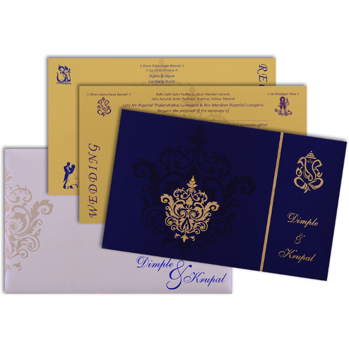 Custom Wedding Cards - CZC-7336BC - 4