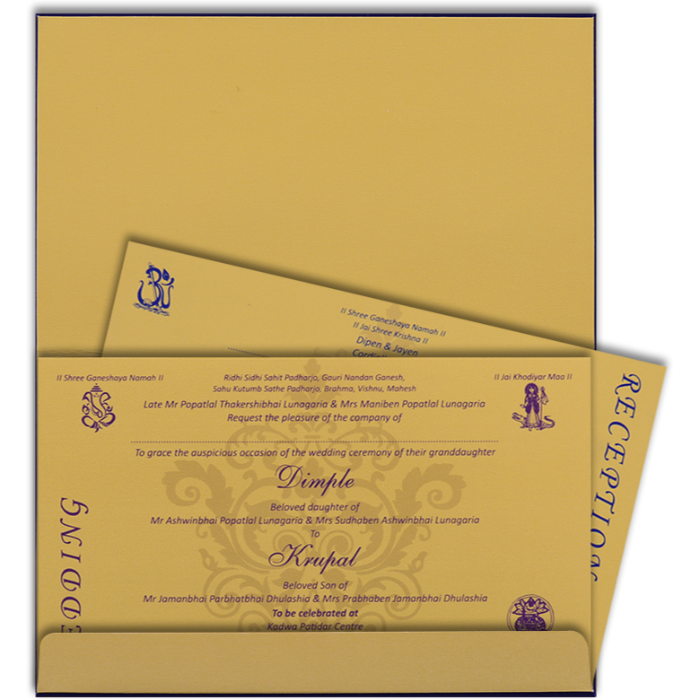 Custom Wedding Cards - CZC-7336BC - 5